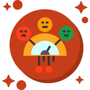 Çizgi film yüzünün vektör illüstrasyonu