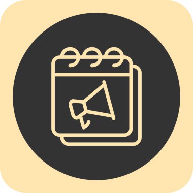 vektör Takvimi Simgesi illüstrasyonu