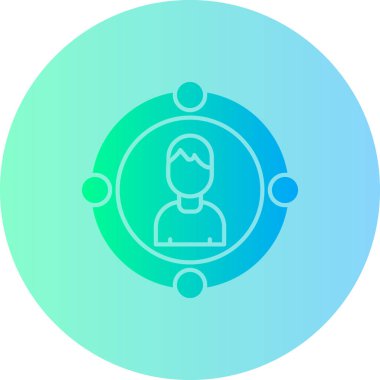 kullanıcı. Web simgesi basit illüstrasyon