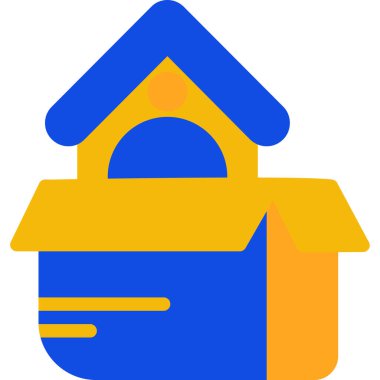 bina inşaat simgesi düz stil