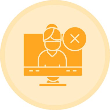 Bir insan simgesinin vektör illüstrasyonu