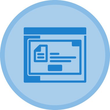 Belge. Web simgesi basit illüstrasyon