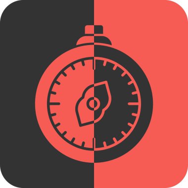 Kronometre zaman simgesi vektör illüstrasyon grafik tasarımı