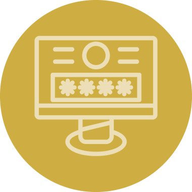 Modern b 'nin vektör çizimi güvenlik simgesinden yoksundur