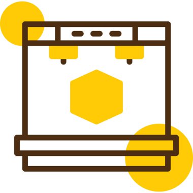 bal Ağı simgesi basit vektörü