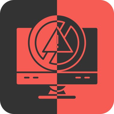 dizüstü bilgisayar simgesi, vektör illüstrasyonu