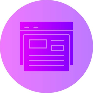 Web sitesi simgesi, modern vektör illüstrasyon tasarımı