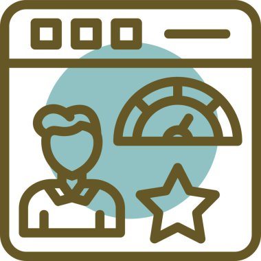 derecelendirme simgesi vektör illüstrasyonu