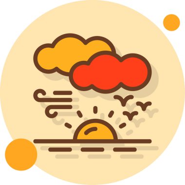 Hava durumu. Web simgesi basit tasarım