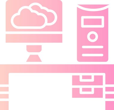 Veri Merkezi simgesini, vektör çizim