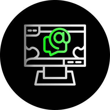 dizüstü bilgisayar simgesi, vektör illüstrasyonu