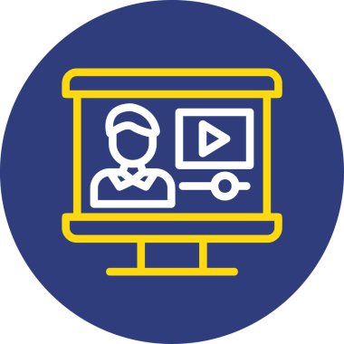 Bilgisayar. Web simgesi basit illüstrasyon