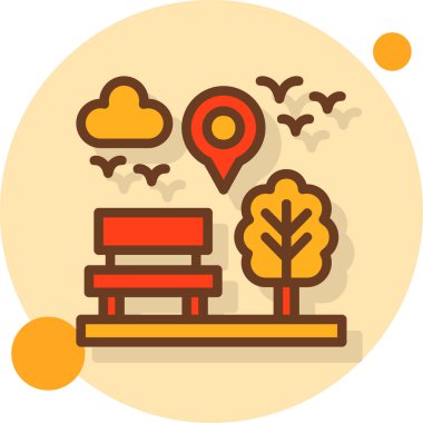 harita web simgesi basit illüstrasyon