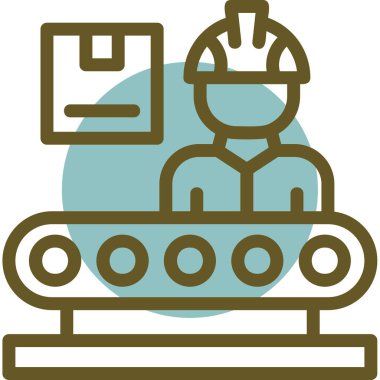 Bir insan simgesinin vektör illüstrasyonu