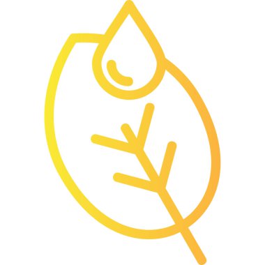 Yaprak ikonu vektör illüstrasyonu