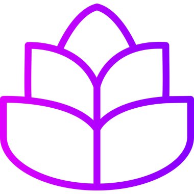 Doğada yaprak kontur ikonu - açık hava - bahçe kategorisi