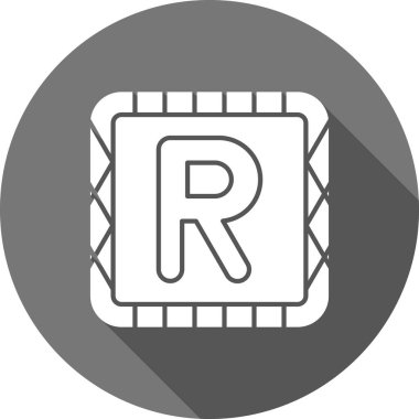 Modern bir simgenin vektör illüstrasyonu