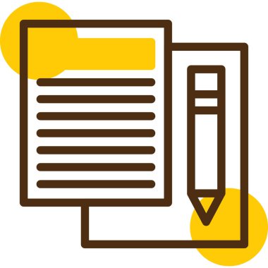 Sözleşme. Web simgesi basit illüstrasyon