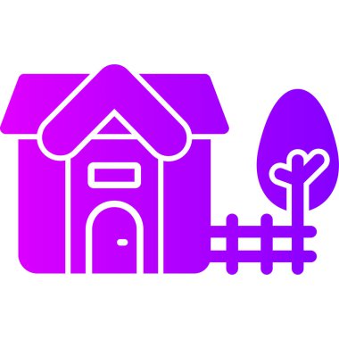 Bir evin vektör illüstrasyonu