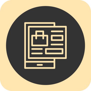 Web ve mobil simge, vektör illüstrasyonu