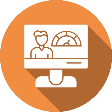 Bilgisayar vektör simgesi modern basit vektör illüstrasyonu