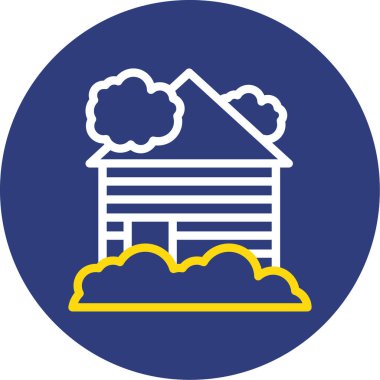 Ev simgesinin vektör illüstrasyonu