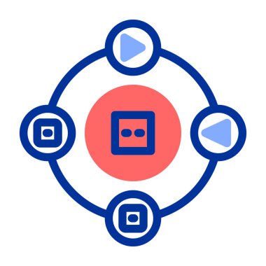 Modern eğitim ikonunun vektör illüstrasyonu