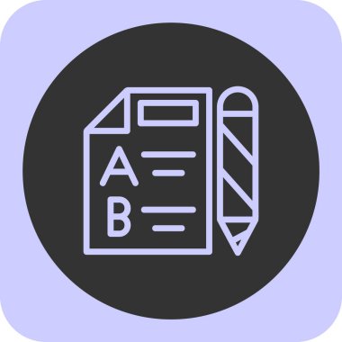 Belge simgesi, basit vektör çizim