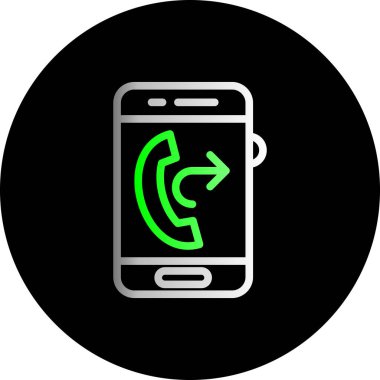 Telefon simgesi vektör illüstrasyonu