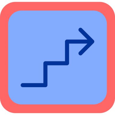 Yol. Web simgesi basit illüstrasyon