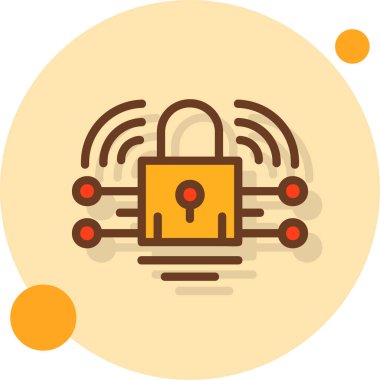 vektör ve logotta internet kilidi simgesi