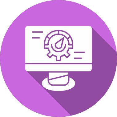 Bilgisayar. Web simgesi basit tasarım