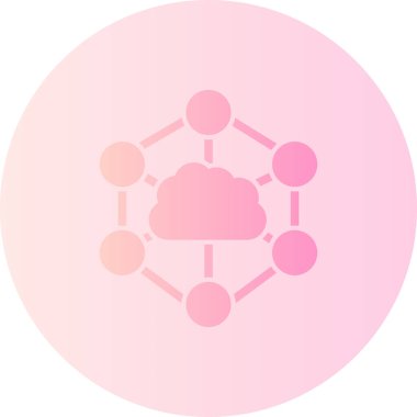 Bulut. Web simgesi basit illüstrasyon