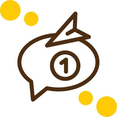 konuşma kabarcığı vektör çizimi