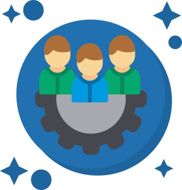 Takım iş düz simgesi