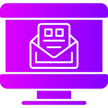 E- posta simgesi vektör illüstrasyonu