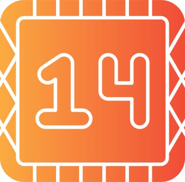 Takvim simgesi soyut olarak izole edildi