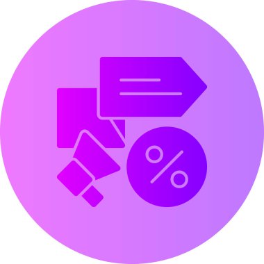 İndirim. Web simgesi basit illüstrasyon