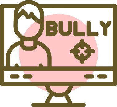 Yazılı zorbalık, iş konsepti çocuklar ve davranışlar arasında davranış gösteren kişi.