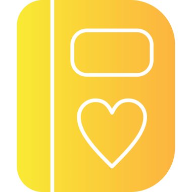 Bir kitap simgesinin vektör illüstrasyonu