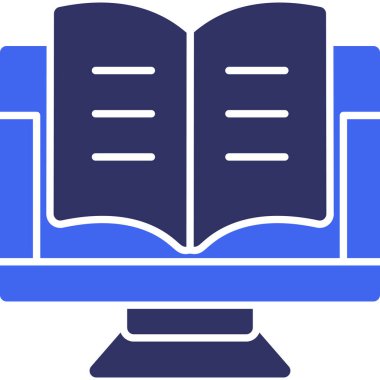 Kitap. Web simgesi basit illüstrasyon