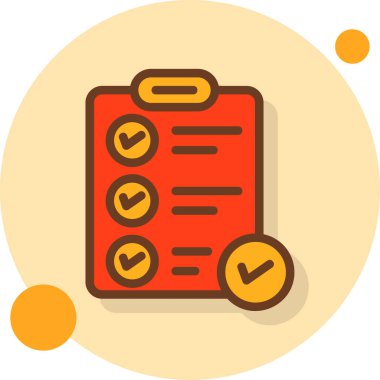 Pano listesi simgesini, vektör çizim