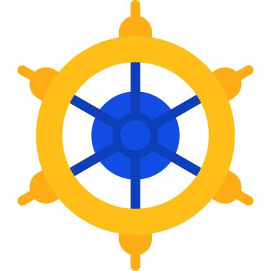 Gemi simgesi vektör illüstrasyonu