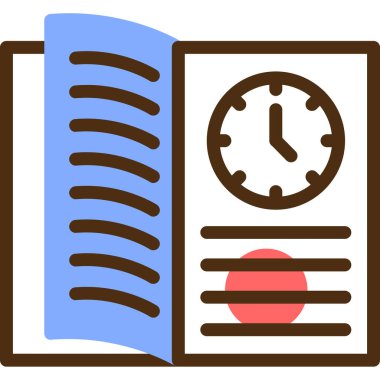 Kitap. Web simgesi basit illüstrasyon