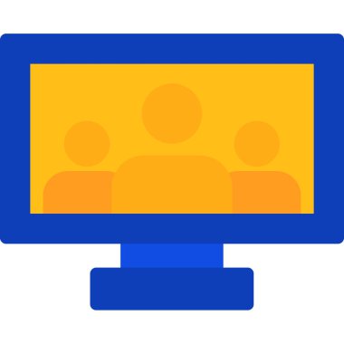 iş sunum vektörü simgesi