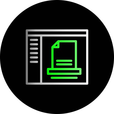 Kişisel ve ticari kullanım için vektör dosya simgesi.