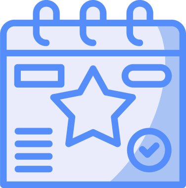 Takvim. Web simgesi basit illüstrasyon