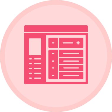 Modern simgenin vektör illüstrasyonu