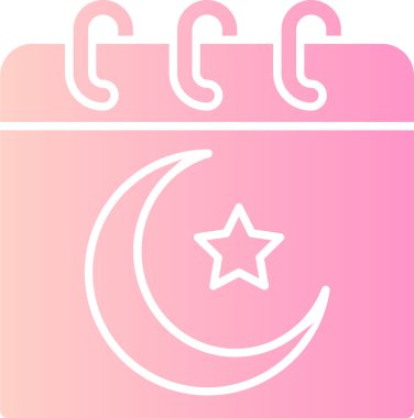 Ay. Web simgesi basit illüstrasyon