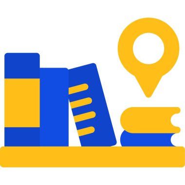 Bir harita simgesinin vektör illüstrasyonu